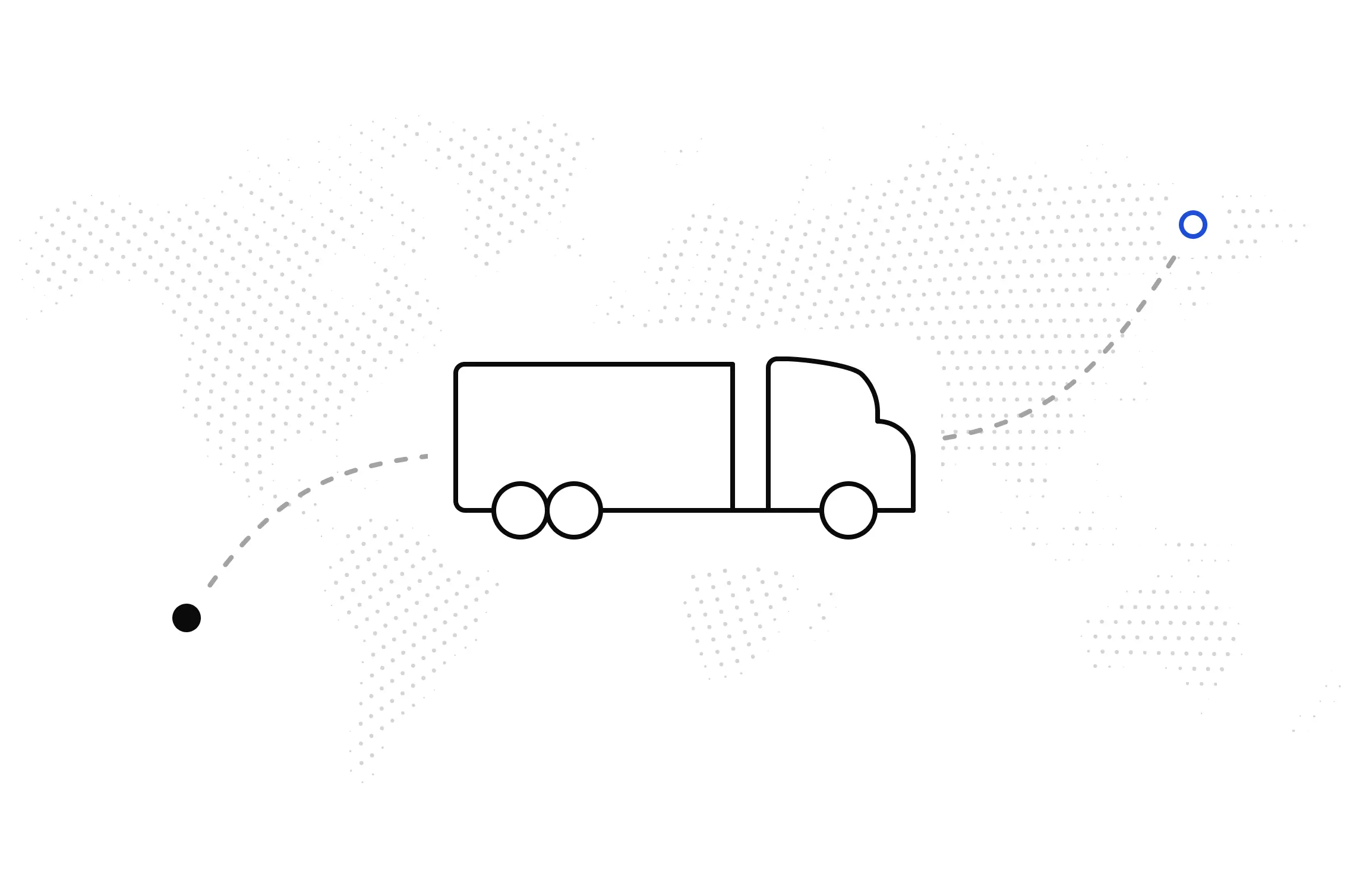 Shipment milestones moving along a trade lane