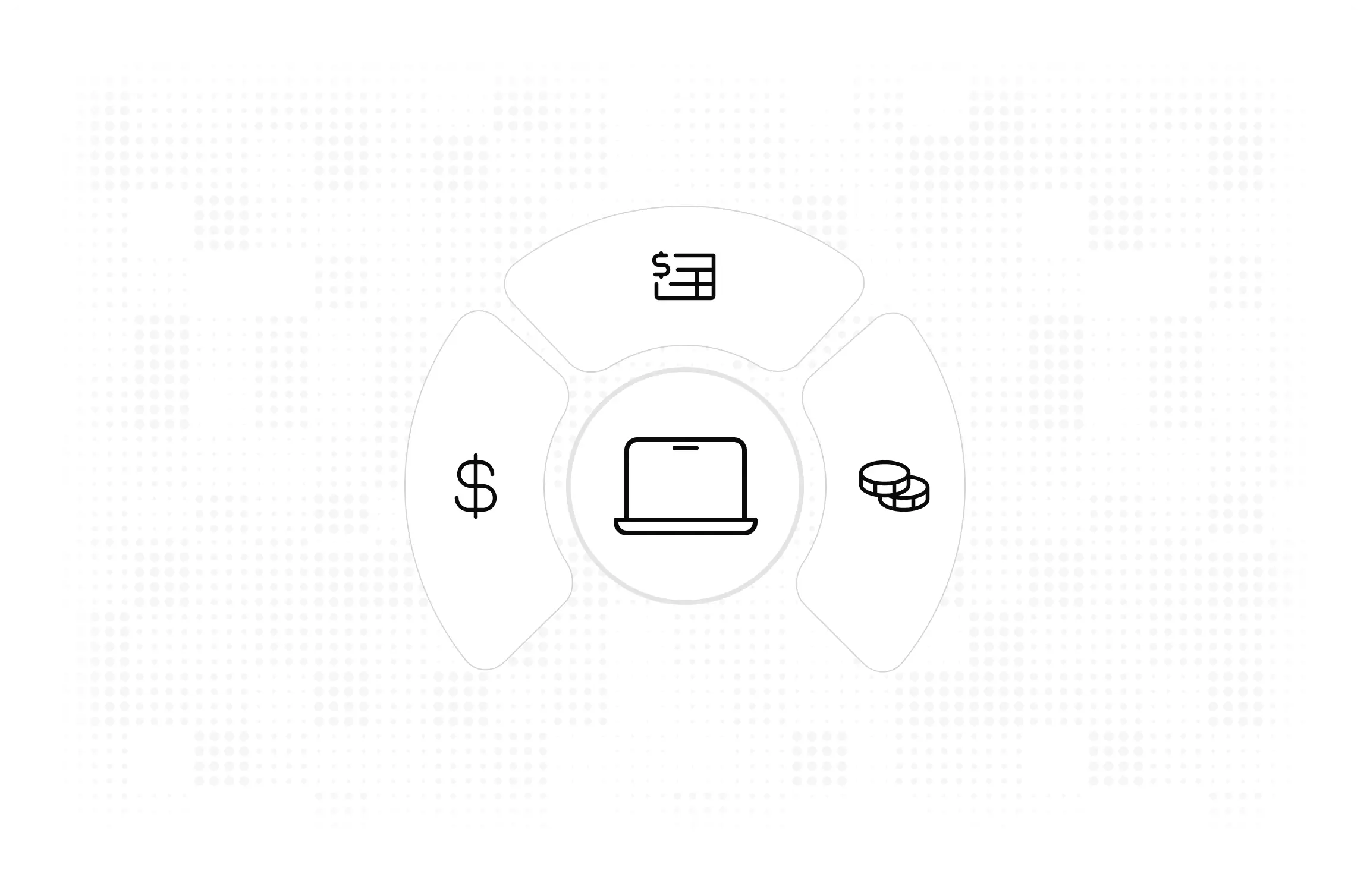 An invoice balance settling to zero